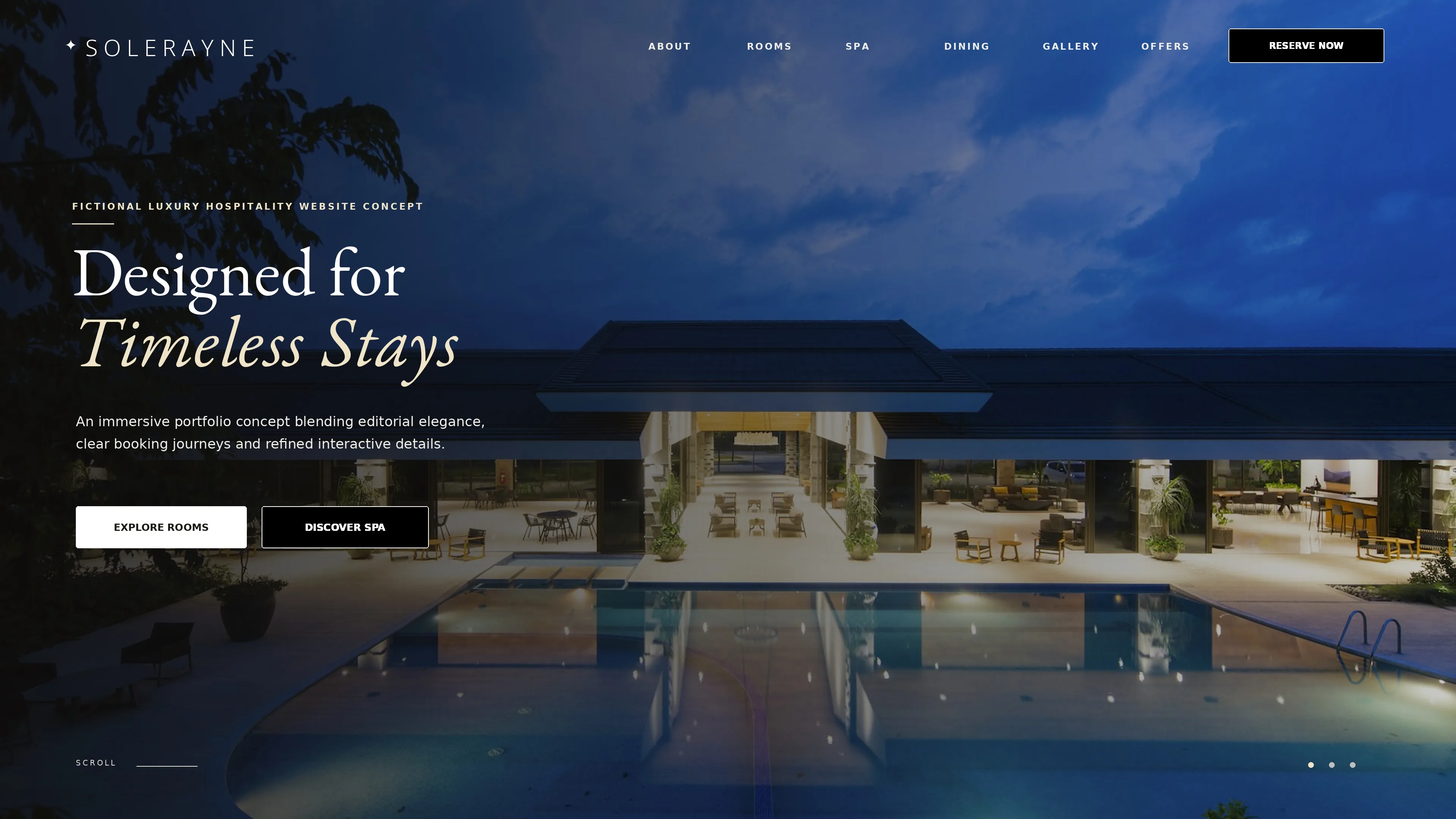 Solerayne Grand Hotel & Spa — Luxury Hospitality Website Concept