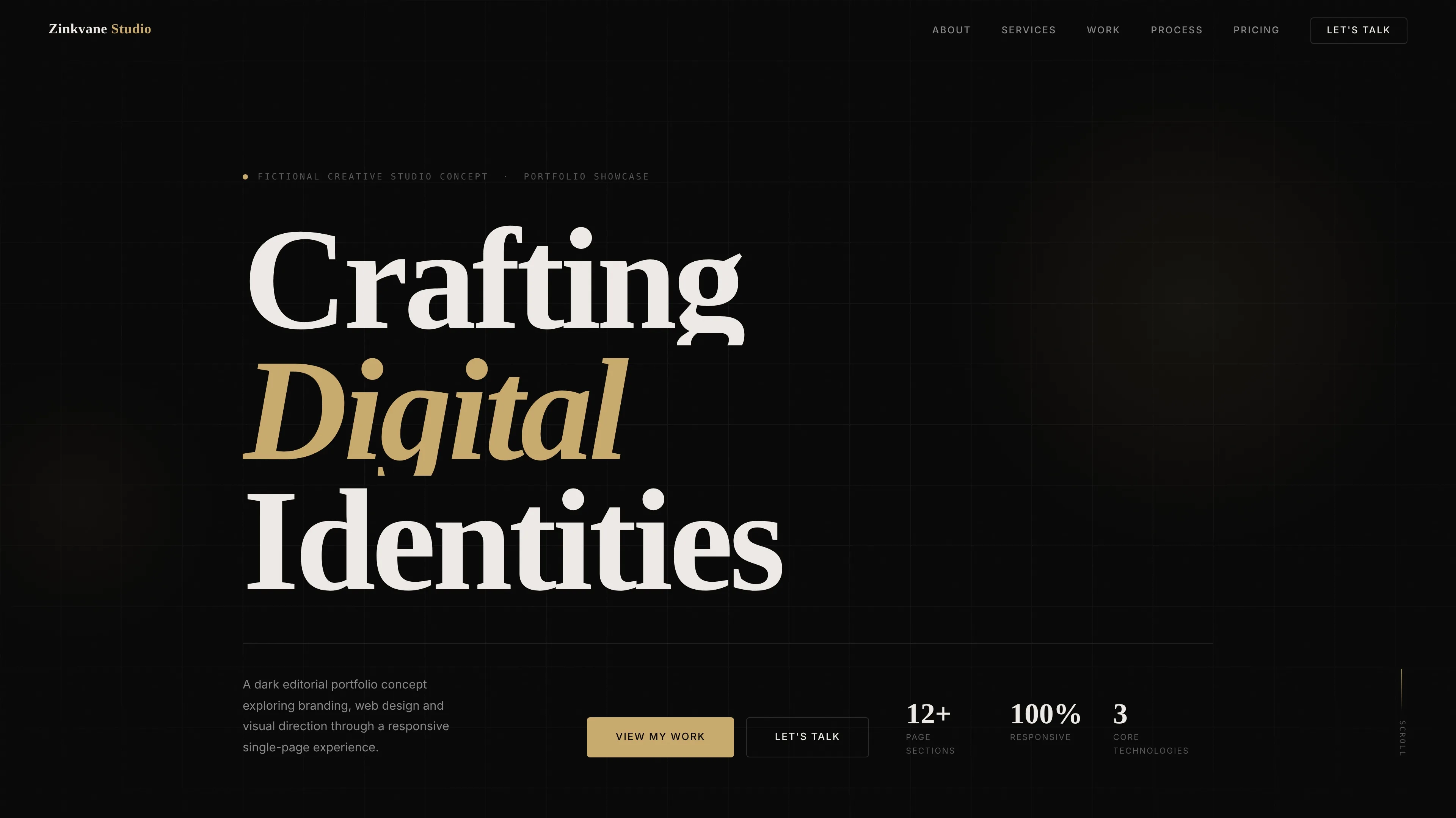 Digital Studio — Creative Portfolio Website Concept