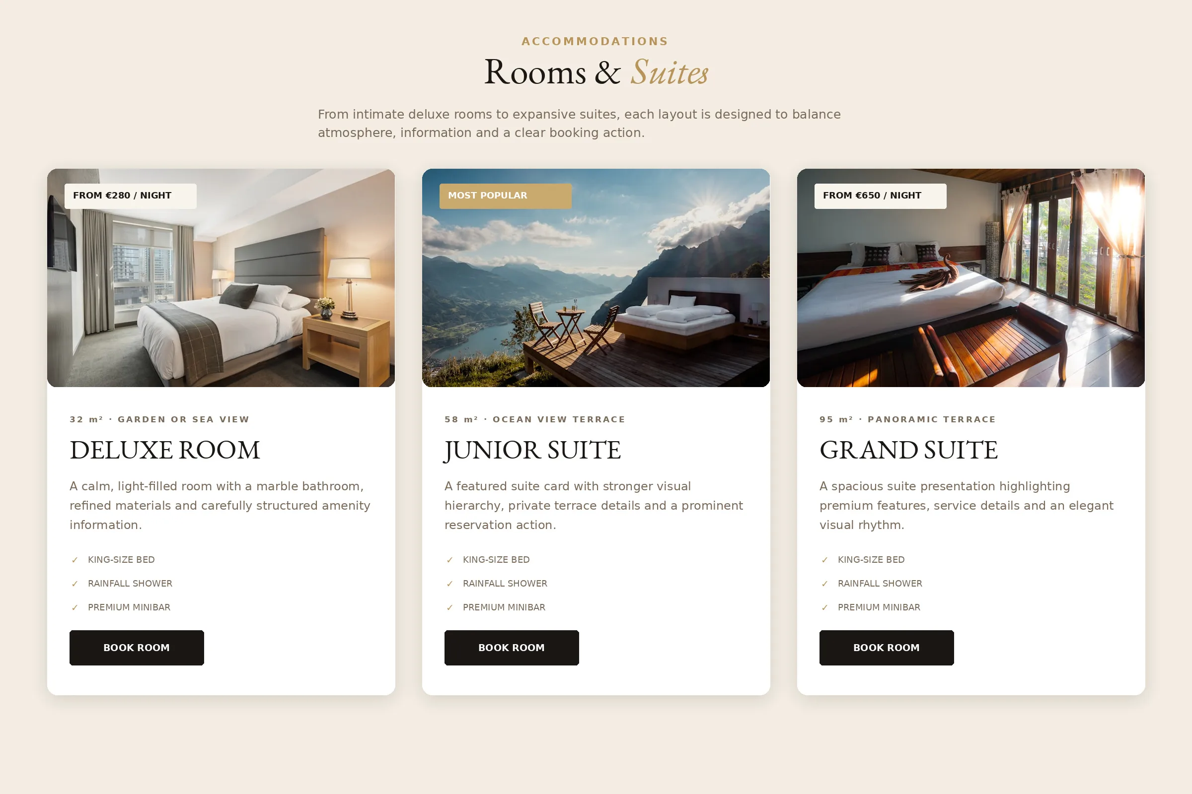Solerayne Grand Hotel & Spa — Luxury Hospitality Website Concept
