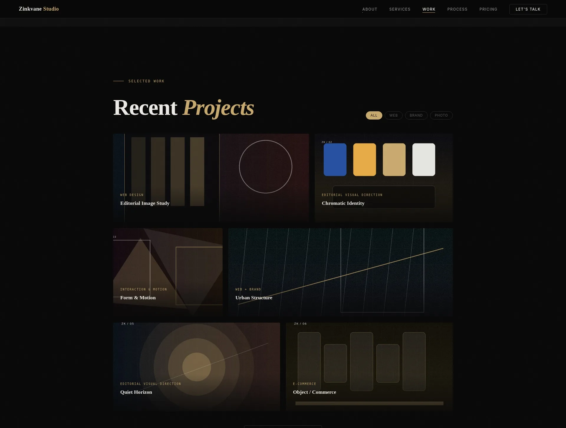 Digital Studio — Creative Portfolio Website Concept