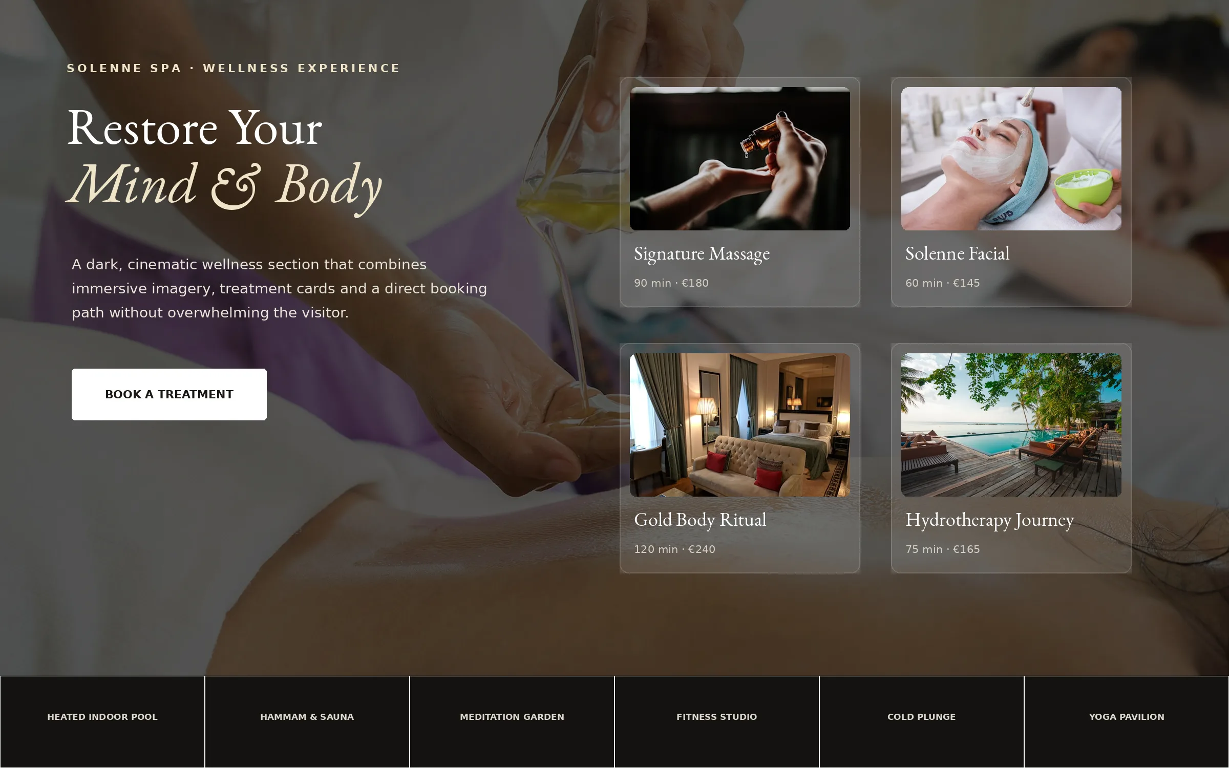 Solerayne Grand Hotel & Spa — Luxury Hospitality Website Concept