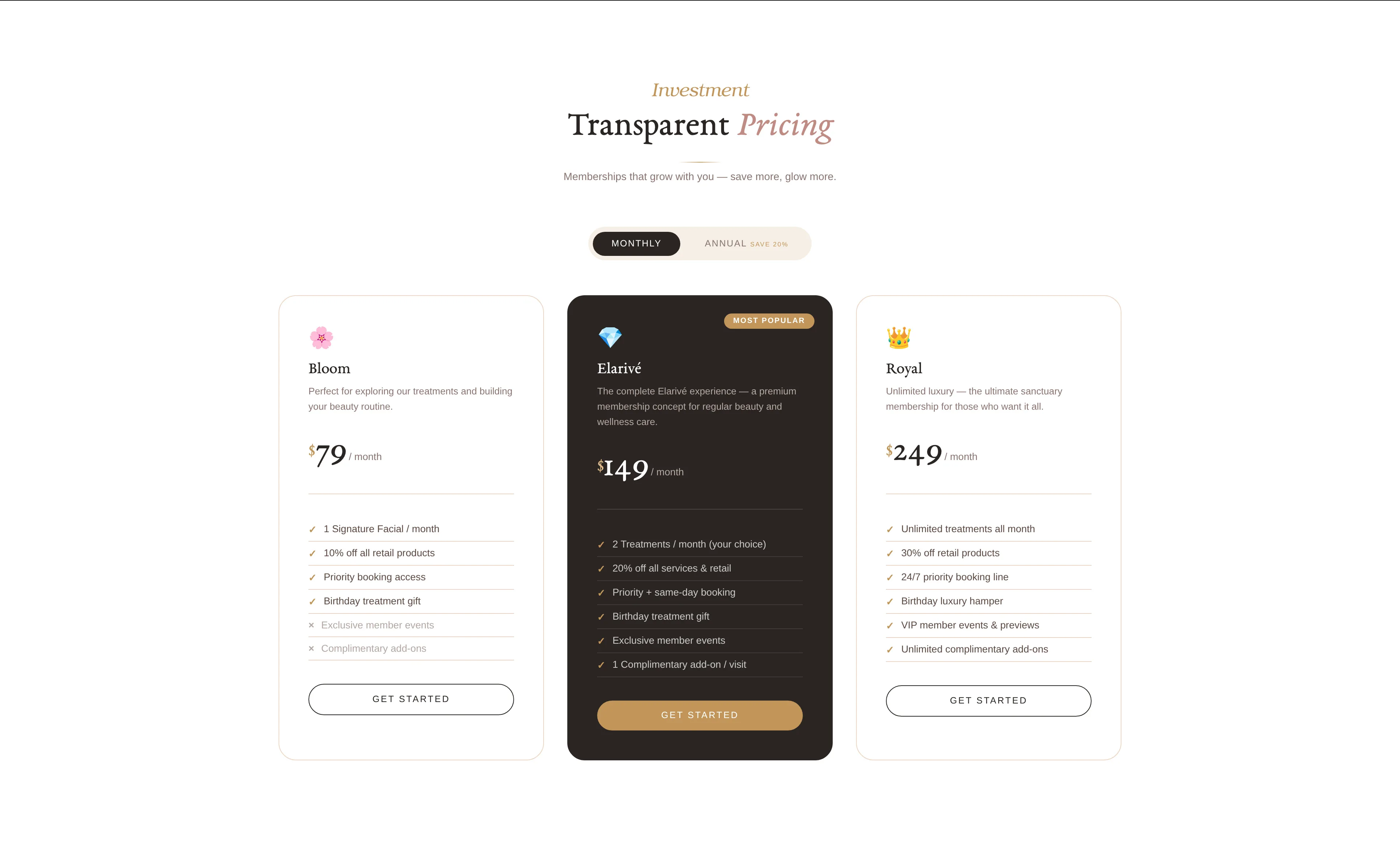 Elarivé Beauty - Premium Beauty Website Concept