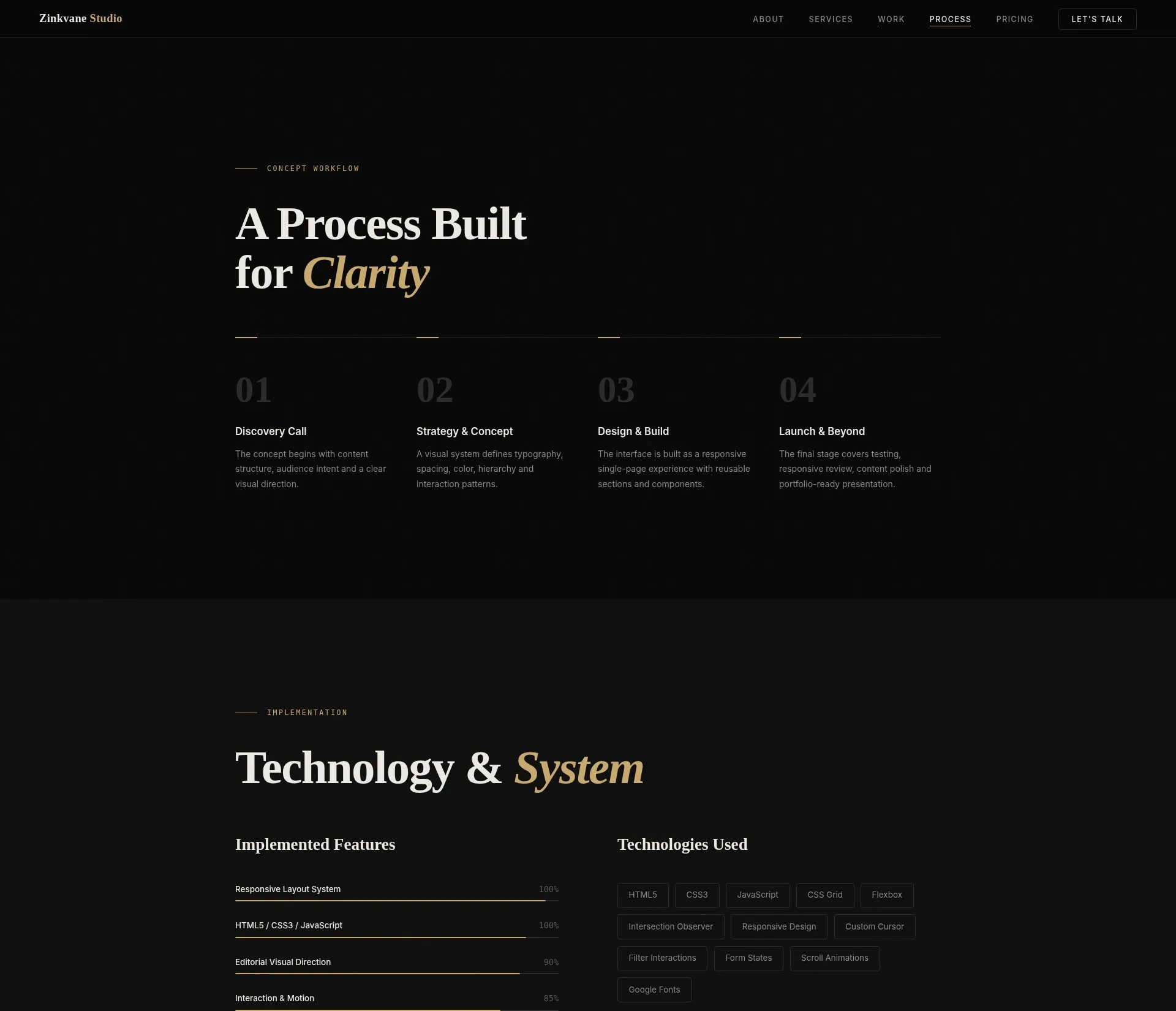 Digital Studio — Creative Portfolio Website Concept